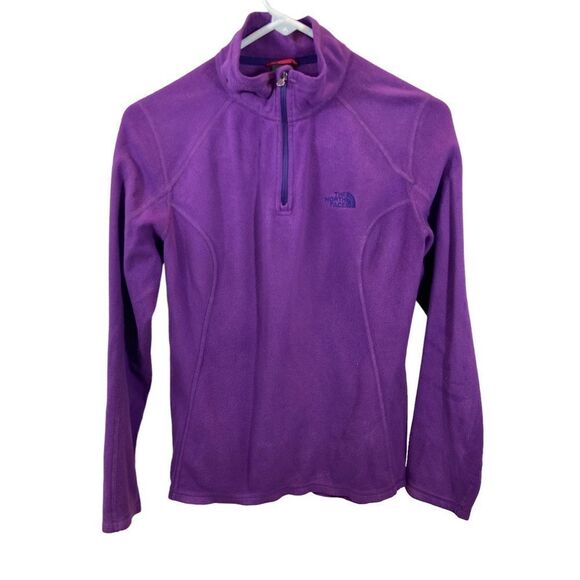 Ladies‎ The North Face Lightweight Purple 1/4 Zip Fleece Size Medium - Picture 1 of 9